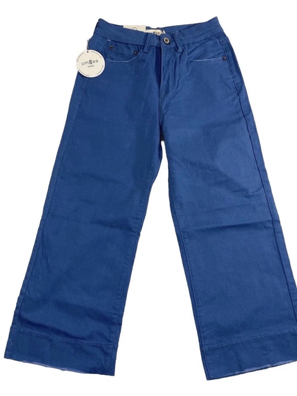 Juniors Umgee Blue Denim Wide Leg Pants Sz 1 NWT Jeans